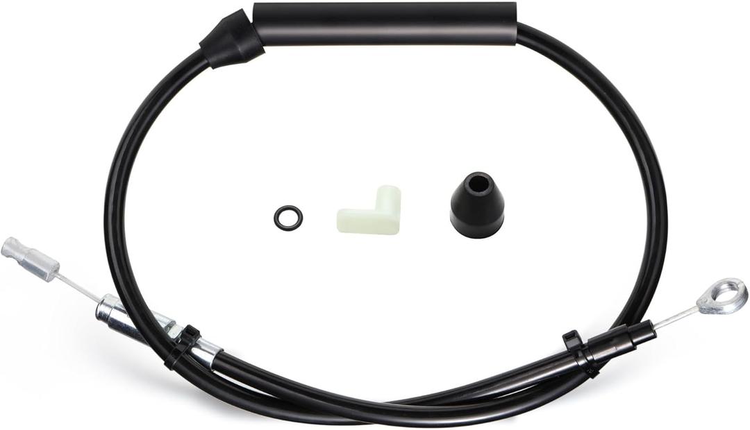 49.2 Extended Upper Clutch Cable for Harley 2021-Up Touring Street Glide Electra Glide Road Glide Road King & 2018-Up Softail Street Bob Fat Boy Heritage Breakout,Black