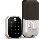 Yale Key Free Touchscreen Deadbolt with Z-Wave Plus - Yale Pro Series, Satin Nickel, YRD157-NR-619