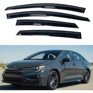 IG Window Visors Fit for 2020-2026 Toyota Corolla, Out-Channel Rain Guards Vent Wind Deflectors 4PC, Car Accessories for 20-26 Corolla Sedan (Excludes Hatchback)