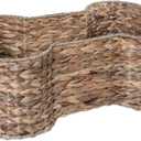 Bone Dry Pet Storage Collection, Bone Shape Hyacinth Toy Basket, Natural, Large