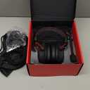 HyperX Cloud Alpha - Gaming Headset, Dual Chamber Drivers, Legendary Comfort, Aluminum Frame, Detachable Microphone, Works on PC, PS4, PS5, Xbox One/ Series X|S, Nintendo Switch and Mobile  Red