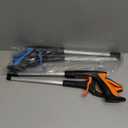 32" Grabber Reacher Tool, 2-Pack Foldable Reacher Grabber Pickup Tool with 360 Rotating Jaw & Magnet, Trash Picker Upper Grabber, Lightweight Grabbers for Seniors Heavy Duty