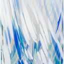 Blue and White Swirl Art Glass Vase, Ideal for Home, Office, Wedding Decor, Centerpieces and Table Arrangements 10 inch
