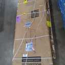 Woodbridge Frameless Single Sliding Shower Door with Double Rollers,3/8(10mm) Tempered Glass with Explosion Proof Film in Brushed Nickel Finish