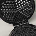 Mueller Heart 5 Waffle Maker, Waffle Iron, Adjustable Browning Control & Nonstick, Cool Touch Handle, Easy to Clean, Small Kitchen Appliances