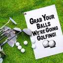 We're Going Golfing Microfiber Printed Towel, Funny Golf Towel Gifts for Men Dad Grandpa Brother Friend Golfer, Golf Bag Accessory Golfer Gifts for Men Son Uncle Dad Husband Boyfriend