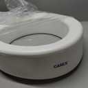 Carex Elongated Hinged Toilet Seat Riser, Adds 3.5 Inches of Height to Toilet, 300 Pound Weight Capacity, Raised Toilet Seat
