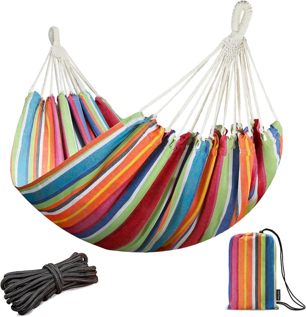 SUNCREAT Portable Tree Hammock with Hardwood Spreader Bar, Extra Large Soft Pillow, Heavy Duty 2 Person Hammock for Indoor, Outdoor, Gray