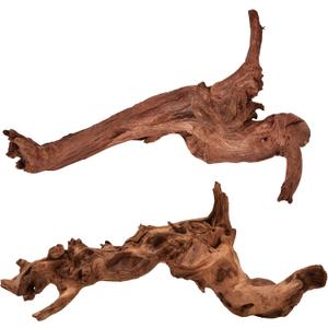 Majoywoo Natural Large Driftwood for Aquarium Decor Reptile Decor, Fewer Branches 12.5-18", 2 Pack