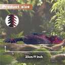 Feathered Wyvern Dragon,3D Printed Dragon, Articulated Dragon with Wings, 3D Printed Toys, Desktop Pet - Perfect for Fantasy Enthusiasts (Black Rose Red)