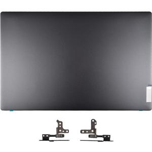 Replacement LCD Back Cover Rear Top Lid with Hinges for Lenovo ideapad 5-15IIL05 5-15ARE05 5-15ITL05 Series Laptop P/N: 5CB0X56073 AM1K7000310, Gray