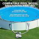 Above Ground Pool Skimmer, ABS Standard Thru-Wall Skimmer with Accessory Kit, Swimming Pool Skimmer, Opening Width 6 Inches Fits for All Standard Pool Wall, Replace #SP1091LX, 8940,45-400