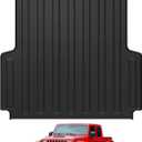 Ecarzo Truck Bed Mat for Jeep Gladiator JT 2025 2024 2023 2022 2021 2020 5FT Custom-Fit Heavy-Duty Odorless TPE Liner Anti-Slip All-Weather Cargo Bed Liner Tailgate Mat Easy-Clean Pickup Accessory