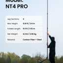 XbotGo NT4 PRO Carbon Fiber Tripod - Professional 12.8ft / 3.9m Extra Tall Sport Camera Stand with Air-Cushioned Center Column, Steady Horseshoe Foot Pads for Game Recording, Seamlessly Fits Falcon