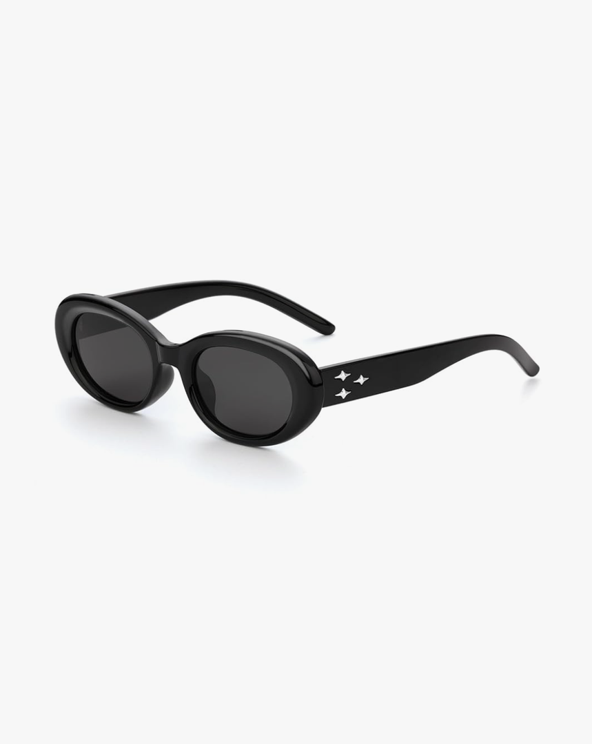 Medium Polarized Oval Sunglasses for Women Men, Big 90s Cat Eye Sunglasses Womens UV400 Protection