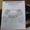 BETMI Wireless Controller for PS-5/Pro/Slim/PC,Bluetooth Gaming Controller with Hall Joysticks/LED Channel Light/Turbo/6-Axis Gyro/Dual Vibration/Touchpad/3.5mm TRRS Audio Jack/Speaker Function(Black)