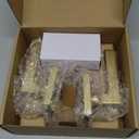 Mega Handles Schein Privacy Door Handle - 1 Pack Interior Reversible Gold Door Handle, Heavy Duty Bed & Bath Door Handles with Privacy Door Lock, Fits All Standard Doors - Satin Brass