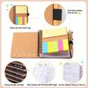 Tellingyou 10 Set Employee Appreciation Gift Bulk Inspirational Spiral Notebook with Motivational Pen Sticky Note End of Year Thank You Gift for Teacher Nurses Volunteer Birthday Graduate Party Favor