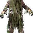 Spooktacular Creations Swamp Deluxe Skeleton Living Dead Zombie Costume for Halloween Kids Monster Role-Playing (S)