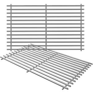 17.5" Cooking Grates for Weber Spirit E210 E220 & Spirit II E210 E220 Series Grills with Front Control Knobs;304 Stainless Steel Grates;Weber Grill Grates 7637;Weber Grill Grids (2 Pcs)