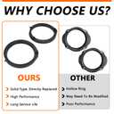 Speaker Mounting Adapter Plates and Wiring Harness, Compatible with Acura Civic Accord CRV 6.5"/6.75" Speaker Mounting Adapter Upgrade Solid Type 2 Pairs