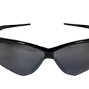 KleenGuard V30 Nemesis Safety Glasses (25688), with Mirror Coating, Smoke Lenses, Black Frame, Unisex Sunglasses for Men and Women (Qty 12)