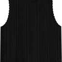 Fisoew Crochet Tops for Women 2026 Spring Summer Sleeveless Sweater Tank Fashion Beach Resort Wear Vacation Cover Ups Clothes