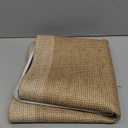 YDKGL Bathroom Rugs Mat 20x31, Ultra Thin Non Slip Bath Mats for Bathtub Quick Dry Absorbent Rubber Bathroom Mat Fit Under Door, Washable Half Round Bath Rugs, Beige Brown