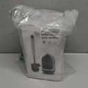 MR.SIGA Soft Bristle Toilet Brush with Holder, Gray & Black, 1Pack