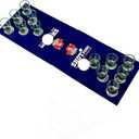 Mini Beer Pong Smaller Shot Pong Drinking Games for Adults Party 12 Shot Glasses 2 Pong Balls