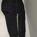 JMIERR Mens Corduroy Joggers Pants Casual Cargo Pants Drawstring Elastic Waist Baggy Tapered Sweatpants with Pockets (Large, Black)