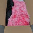 LIFEREVO Fluffy Faux Fur Bean Bag Chair Cover (No Filler), Ultra-soft Stuffed Animal Storage Bean Bag Cover for Kids Girls, Premium Furry Beanbag Cover for Organizing or Plush Toys (Ombre Hot Pink) (Large)