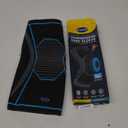 Dr. Scholl's Compression Knee Sleeve with Massaging Gel, Breathable Fabric, Shock-Absorbing Knee Compression Sleeve, Built-in Gel Padding & Support (Size S/M)