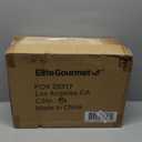 Elite Gourmet EG6201 Extra Deep 12"x12"x3.2" (7.5Qt.) Scratch Resistant Dishwasher Safe, Non-stick Electric Skillet with Glass Vented Lid, Adjustable Temperature, Black
