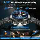 Smart Watch for Men Fitness Tracker: Military Make Answer Call Running Digital Mens Watches Waterproof Smartwatch Android Phone iPhone Samsung Compatible Sleep SpO2 Heart Rate Monitor Step Pedometer