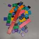 Hand2mind Plastic Rainbow Fraction Tiles, Montessori Math Materials, Fraction Manipulatives, Unit Fraction, Fraction Bars Math Manipulatives, Fraction Games, Homeschool Supplies (15 Sets of 51 Pieces)