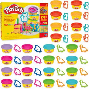 Play-Doh Party Favor Pack, Bulk 24 Pack of Modeling Compound with Cutters, Non-Candy Treat Bag Fillers, Giveaways & Prize Toys for Kids 3 Years & Up