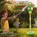 2 x Automatic Bubble Machine for Kids 3-5, Remote Control LED Street lamp Bubble Toy for Indoor House Outdoor Play, Summer Water Toys for Kids Boy Girl Birthday Party Gifts, 20in/32in/43in