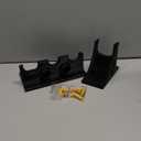 Wall Mount Holder with Accessory Rack for DeWalt DCV501HB Stick Vacuum | Dual Installation Options: French Cleats & Screws | Quick Access Storage for Cordless Hand Vacuum (Black)