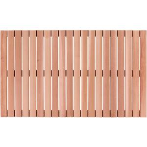 bingaai Cedar Wood Bath Mat 40"23.6", Cedar Wooden Bath Mats, Wood Shower Stall Mat Non-Slip for Bathroom Bathtub Spa Sauna Garden Home, Wooden Floor Mat Large for Indoor and Outdoor, 40" x 23.63"