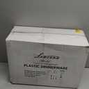 Liacere 350PCS Gold Plastic Plates-Disposable White and Gold Plates 50guest Baroque Plastic Dinnerware include 100Plates, 50Pack Pre Rolled Napkins with Silverware 50Cups for Wedding & Easter Day