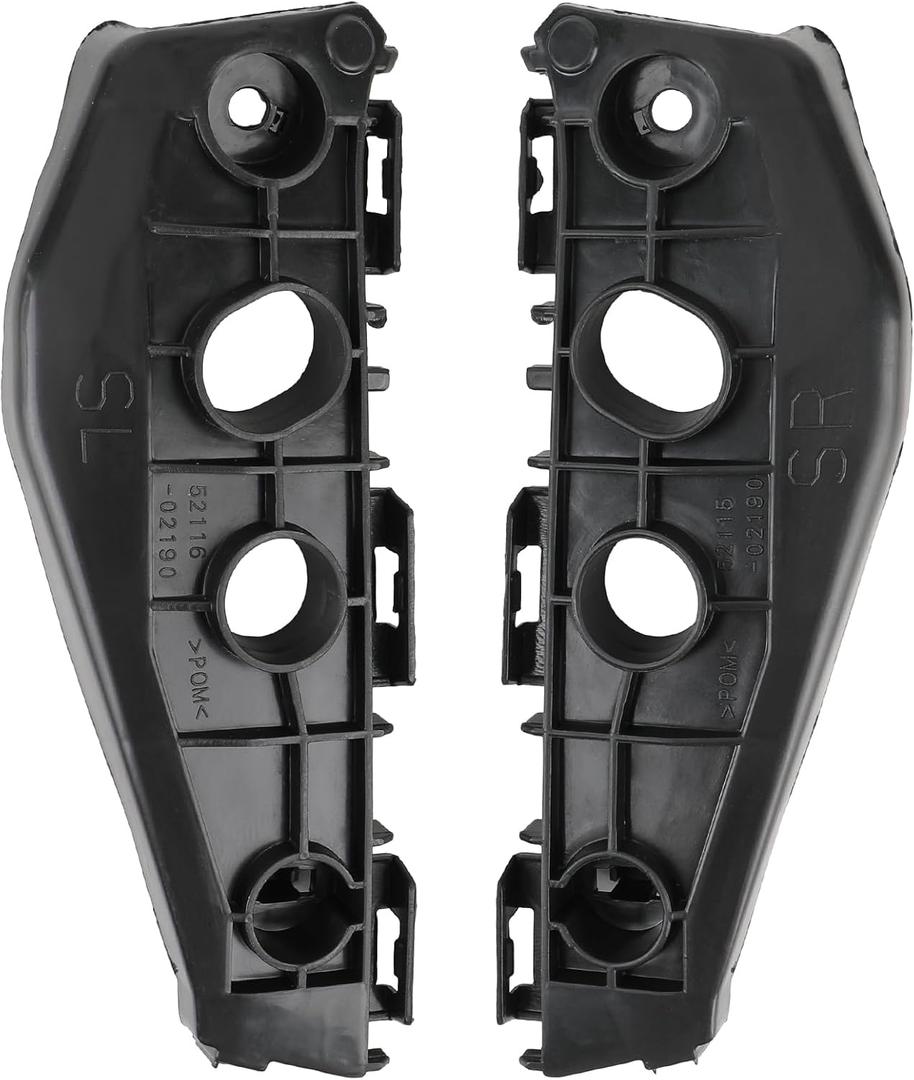 2 PCS Front Bumper Support Bracket Compatible with Toyota Corolla 2009-2013 Replaces 52116-02170 52115-02170 TO1042114 TO1043114