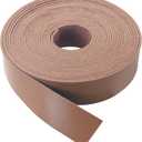 CDY Soft Faux Leather Strap: 1 Inch Wide 200 Inches Long Leather Strip 2mm for DIY Craft Projects Thick Very Suitable for Traction Ropes Bag Straps (Light Brown)