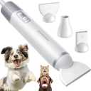 Dog Dryer Handheld Pet Hair Dryer, 3HP High-Velocity Blower with 3 Speeds & 4 Temps Lightweight, Quiet Design. Portable Blow for Travel & Home Grooming. Includes 3 Nozzles (White)