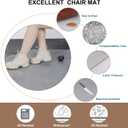 New Chair Mat for Carpet Floor Low Pile Office and Home Use Thick and Sturdy Transparent Desk Chair mat for Carpets Size 36" X 48" with Lip