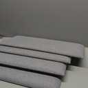 4 Piece Linen Fabric Peel and Stick Headboard, Upholstered Wall Mounted Headboard for Twin, 3D Anti-Collision Soundproof Self-Adhesive Wall Panel for Bedroom 16.53" x 9.84" (Light Gray)