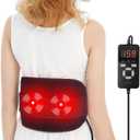 UTK Vibrating Far Infrared Heating Pad for Back Pain Relief, Hot to 159, Lower Back Massager Gift for Women Men, FSA-HSA Eligible, 3 Vibration, 16 Timers Auto-Off, 20 Jades, 35-55" Adjustable Size