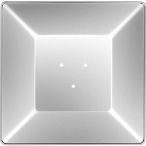 Upgtaded Aluminum Patio Heater Reflector Shield (Square), 4 Sided Outdoor Heater Replacement Parts w/3 Pre-Drilled Holes, Propane Glass Tube Patio Heater Parts for Energy Saving(18.5x 18.5)