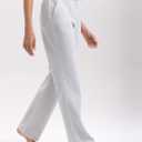 Women's Sweatpants with Pockets Elastic High Waisted Joggers Casual Straight Leg Drawstring Athletic Pants 31'' (Gray)