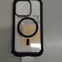 Miracase Magnetic for iPhone 14 Pro Case 6.1 inch, (Compatible with MagSafe) Upgrade FullBody Clear Phone Bumper Case with Builtin 9H Tempered Glass Screen Protector, Black